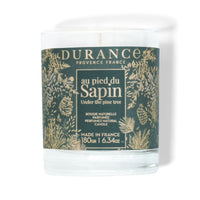 bougie au pied du sapin