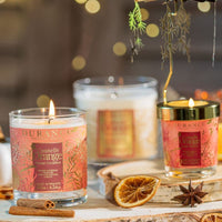 petite bougie cannelle orange