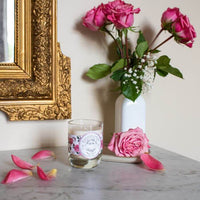 Bougie Parfumée Naturelle Rose Pétale