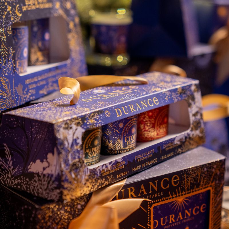Coffret Bougies (Sapin, Etoile, Cannelle)