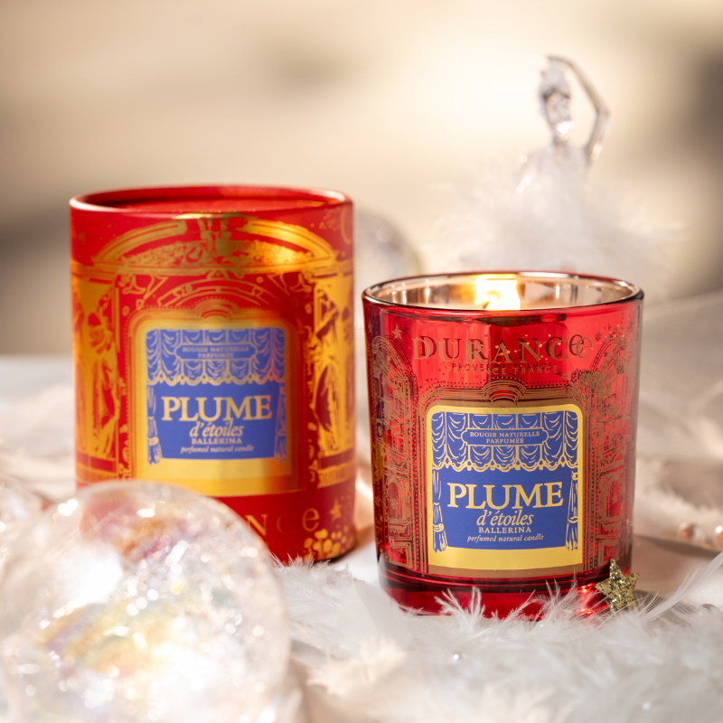 Grande Bougie Parfum Plume detoiles