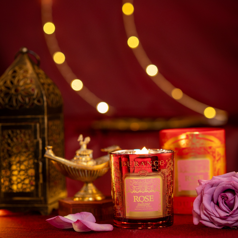 Grande Bougie Parfum Rose Sultane