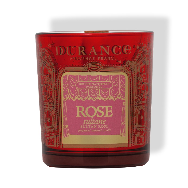 Grande Bougie Parfumee Rose Sultane