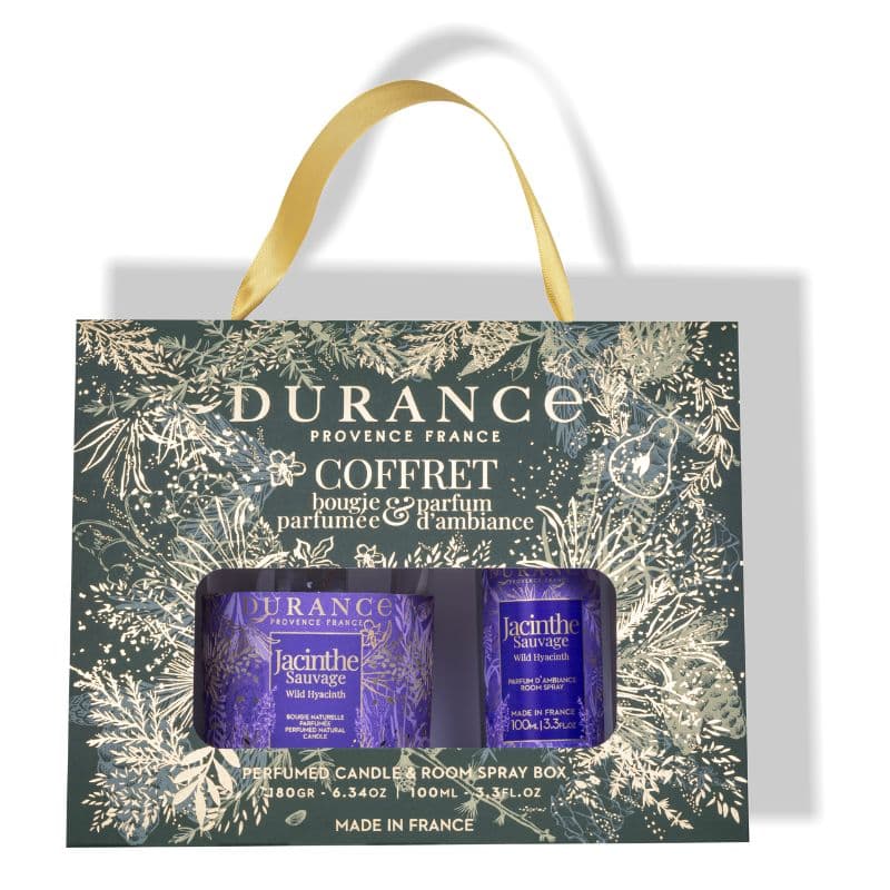 Coffret bougie et parfum d'ambiance jacinthe sauvage