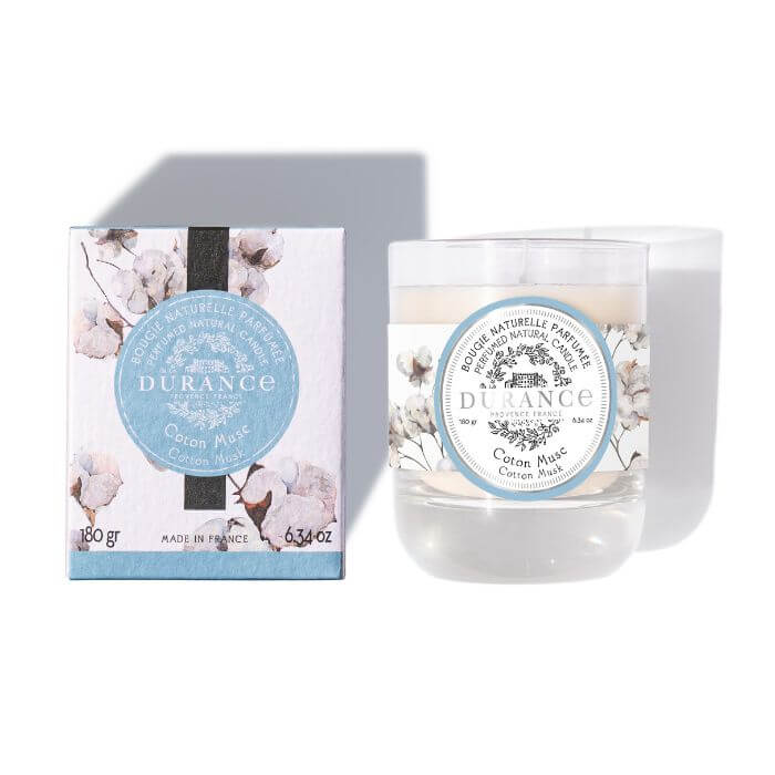 Bougie Parfumée Naturelle Coton Musc